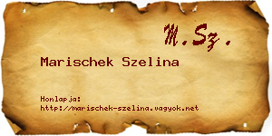 Marischek Szelina névjegykártya